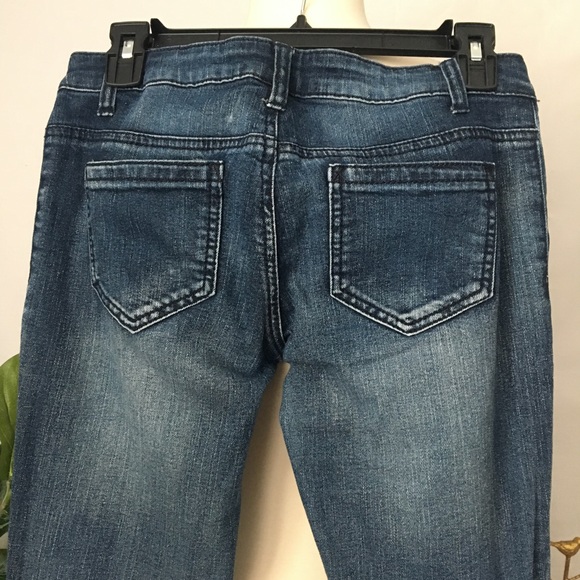 MOSSIMO Dark Wash Faded Slim Ankle Jeans Sz 3 - Picture 7 of 8
